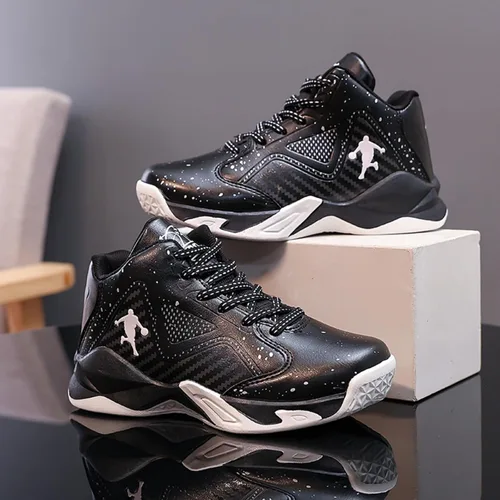 Vista 2 de Zapatos deportivos de baloncesto antideslizantes 3 negro