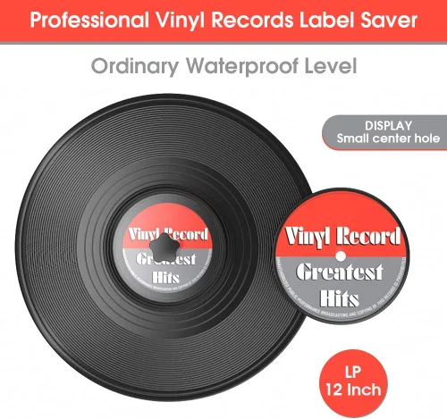Vista 2 de Douk Audio Record Clean Label Saver Album LP Protector de limpieza de vinilo impermeable Cuidado de la abrazadera (negro)