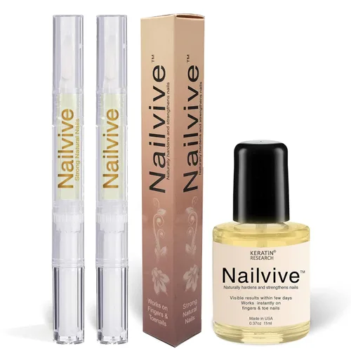 Vista 7 de NAILVIVE - Suero de uñas potentes proteínas de seda mágicas, fórmula natural probada que fortalece las uñas al instante evita que se rompan