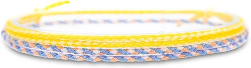 Vista 5 de Made by Nami 2 piezas de pulseras de cuerda de onda para tobillo para mujer, impermeables y ajustables, pulsera de tobillo delgada trenzada Conjunto