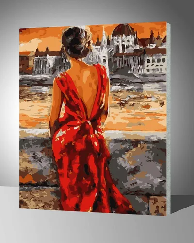 Vista 18 de LukFun Kit de pintura al óleo por números para adultos, pintura por números, 16 x 20 pulgadas (dama elegante, sin marco)