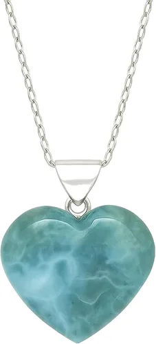 Vista 9 de Collar con colgante de corazón GemInspire para mujer, collar de gemas, colgante en forma de corazón, collar de cristal de corazón, cristal curativo