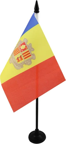 Vista 79 de AZ FLAG Aland Table Flag 4x6 in 100D Polyester Plastic Base Indoor use Finnish 15x10 cm desk flag stitched finish with reinforced edges with