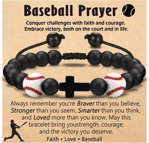 Vista 12 de Regalos de Baloncesto Fútbol Béisbol Fútbol Americano para Chicos Adolescentes, Pulseras para Chicos Ideas de Regalos para Cumpleaños/San