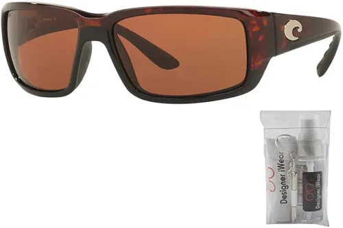 Vista 2 de Costa Fantail 6S9006 - Lentes de sol rectangulares para hombre + paquete con kit de gafas de cortesía iWear de diseñador