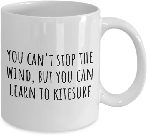 Vista 2 de Taza de kitesurf - Regalo de kitesurf - Puedes aprender a kitesurf