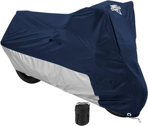 Vista 5 de Protector de motocicleta de lujo Nelson-Rigg, protección contra la intemperie, UV, ventilación, escudo de calor, forro para parabrisas, bolsa