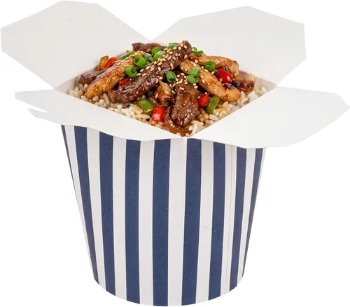 Vista 33 de Restaurantware Caja para llevar fideos de papel negro de 16 onzas, 200