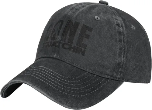 Vista 2 de Gone Squatchin - Gorra de béisbol unisex clásica vintage para hombre y mujer Negro