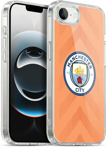 Vista 147 de Head Case Designs Funda de gel con licencia oficial del Manchester City Man City FC Away 2022/23 [protección de grado militar] compatible con Apple