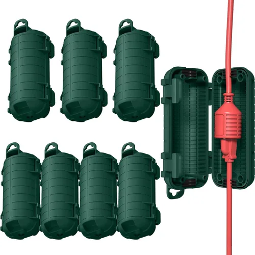 Vista 14 de Cubierta para Cable de Extensión para Exteriores, Protector de Conector de Cable IP54 Resistente al Agua, Caja de Seguridad Eléctrica