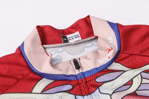 Vista 58 de Weimostar Hombre Ciclismo Jersey Manga Corta Bicicleta Ropa Multicolor Diamante