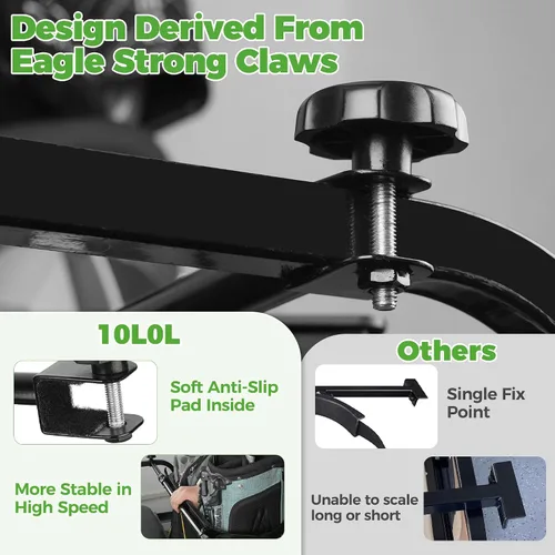 Vista 4 de 10L0L Soporte universal para bolsa de carrito de golf, accesorio ajustable para asiento trasero sin taladros para 2+2 plazas, se adapta a Yamaha