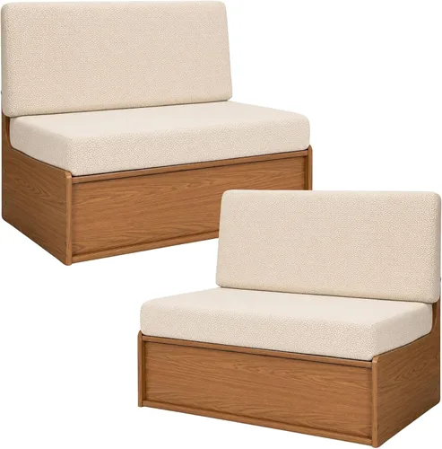 Vista 16 de NILUOH Juego de cojín lavable para sofá y respaldo de autocaravana, fundas elásticas de cojín elásticas para comedor de caravana, aptas para 01