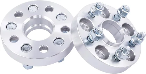 Vista 6 de 4 espaciadores de rueda centrados 5x115 de 1 pulgada con pernos de 0.551 x 0.059 in de orificio del cubo de 2.815 in compatibles con Dodge 5 Lug