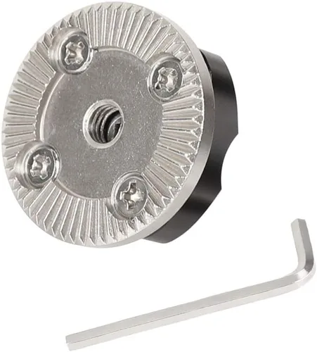 Vista 7 de CAMVATE Soporte de roseta M6 con tornillo de montaje de 3/8"-16 compatible con pasadores de localización ARRI - 2657
