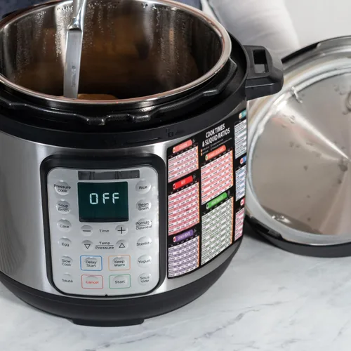 Vista 5 de Imán de hoja de trucos de olla instantánea, guía magnética de olla instantánea transparente y fácil, varias categorías de alimentos, accesorios