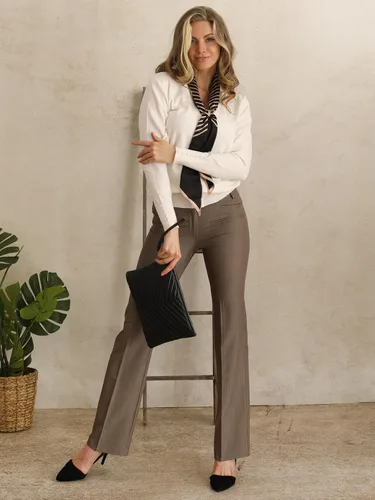 Vista 162 de Design by Olivia Pantalones de oficina de corte holgado para mujer