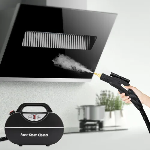Vista 3 de Limpiador de vapor de mano multifuncional, limpiadores de vapor de coche de 1800 W para uso doméstico, máquina de limpieza móvil de alta presión