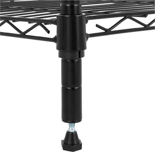 Vista 5 de [Usado] Amazon Basics Estantería de almacenamiento ajustable con 5 estantes para garaje, acero resistente al óxido, 150 libras por estante, 16 Negro