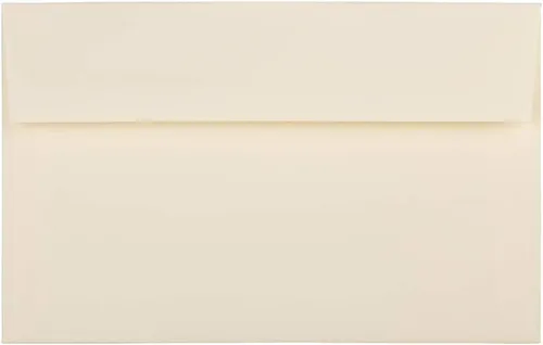 Vista 39 de JAM PAPER Sobres de invitación A6 Strathmore - 4 3/4 x 6 1/2 - Tejido blanco natural - 50