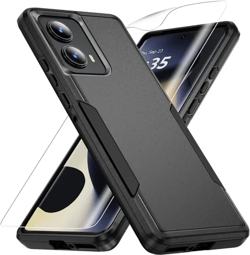 Vista 20 de Funda para Moto G 5G 2022, con protector de pantalla [prueba de caídas de grado militar], funda protectora resistente de servicio pesado robusto a