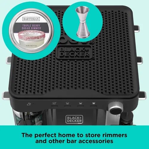 Vista 4 de bev by BLACK+DECKER - Tapete para hacer cócteles, apto para lavavajillas (BEBM120)