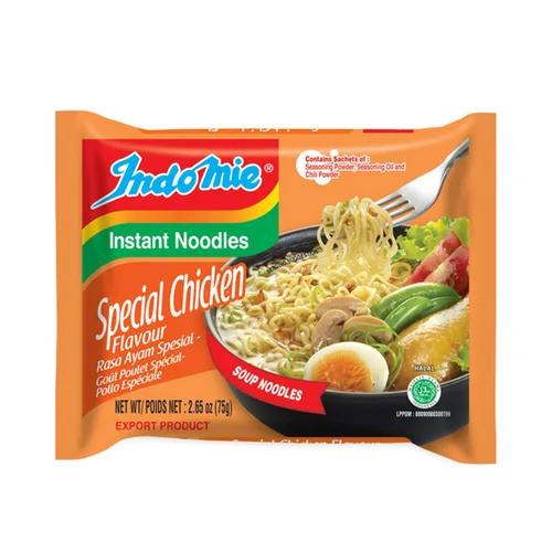 Vista 6 de Indomie Fideos de sopa instantánea/sabor pollo al curry/Total 10 paquetes x 2.61 oz