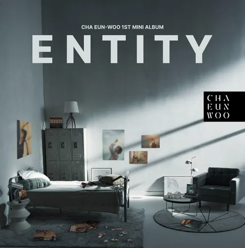 Vista 2 de Astro Cha Eunwoo Entity 1st Mini Album 2 Versión SET CD+1p Póster Plegable en Pack+PhotoBook+3p PhotoCard+1ea Sticker+1ea DIY Entity+1p Acordeón