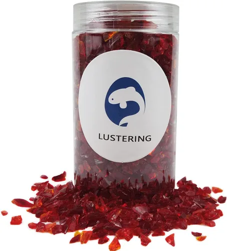 Vista 10 de LUSTERING Vidrio triturado de alto brillo con purpurina, vidrio para fuego, vidrio roto, gemas de vidrio para foso de fuego, manualidades DIY