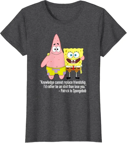 Vista 5 de Mademark x SpongeBob SquarePants - Patrick & SpongeBob - Camiseta de la amistad Asfalto