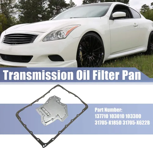 Vista 2 de X AUTOHAUX Juego de juntas de cárter de aceite para filtro de transmisión JR710E para Nissan 370Z 2015-2020 para Infiniti Q50 Q60 137710 103010