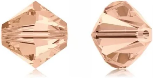 Vista 19 de Adabele - 200 cuentas de cristal bicono sueltas y facetadas pequeñas de 0.16 pulgadas, color ámbar, compatibles con cristales de Swarovski 5301/5328