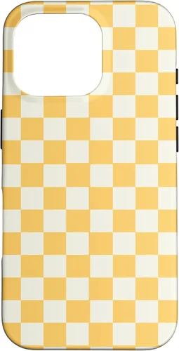 Vista 20 de Yellow Checkered Checker Checkerboard Classic Pattern Case for iPhone 17