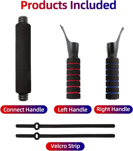 Vista 2 de VR Long BeatSaber Handles Accessories,The Next Generation Dual Grip Extension Handle Compatible with Oculus Quest,Quest 2 or Rift S Controllers to