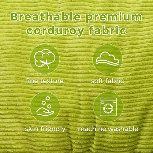 Vista 6 de MAXYOYO Puf gigante para adultos, puf convertible que se pliega de silla perezosa a colchón de suelo, sofá grande para suelo, sofá grande, relleno