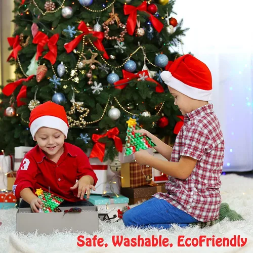 Vista 7 de Juguete para ansiedad de Navidad con forma de árbol y poppit, regalo de Navidad, para niños, adultos, niños, divertido juego de empuje, alivio