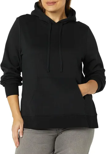 Vista 2 de Tienda Essentials - Sudadera tipo túnica de felpa de rizo con capucha para mujer