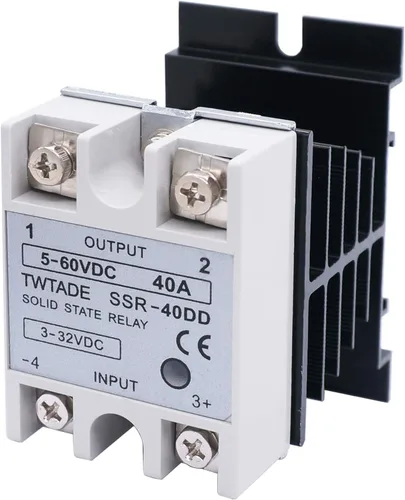 Vista 8 de TWTADE Relé de estado sólido SSR-25AA 25A CA 80-250V a CA 24V-380V + disipador de calor