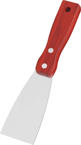 Vista 10 de Cuchillo de masilla, herramienta raspadora de acero inoxidable de 1 pulgada, cuchillos de metal con mango de madera para paneles de yeso