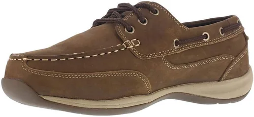 Vista 6 de Works Sailing Club - Puntera de acero para hombre, color marrón