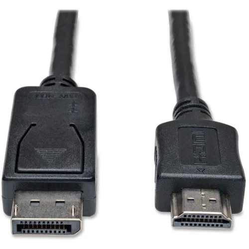 Vista 9 de Tripp Lite Cable adaptador DisplayPort a HDMI, DP con pestillos a HDMI (M/M), UHD 4K x 2K/1080p, 3 pies (P582-003-V2)
