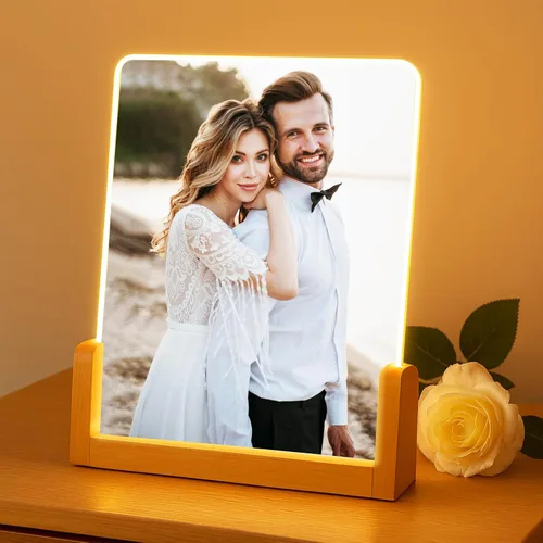 Vista 5 de NAZENTI Marco de fotos personalizado con luz LED, lámpara de marco de collage de fotos personalizada, regalos de fotos personalizados, lámpara de 01