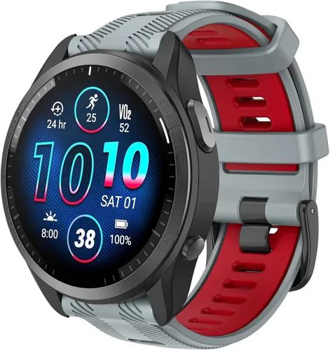 Vista 10 de ISABAKE Correa de reloj para Garmin Forerunner 965/Forerunner 955/Forerunner 945/Forerunner 935, bandas de repuesto de silicona suave de 0.866