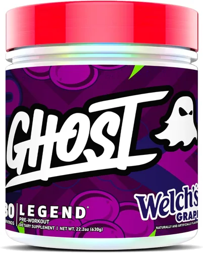 Vista 8 de GHOST Legend Polvo Pre-Entrenamiento, Frambuesa Azul - 30 Porciones – Pre-Entrenamiento para Hombres y Mujeres con Colina, L-Citrulina, y Beta