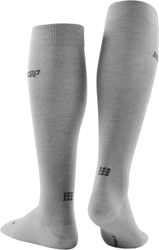 Vista 2 de CEP Calcetines largos de lana de compresión para mujer, calcetines largos deportivos Allday Merino