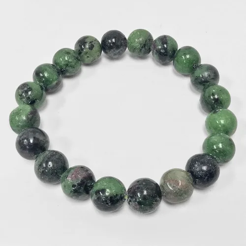 Vista 280 de Gem Avenue Handmade Round Bead Stretch Bracelet Unisex Natural Stone Beaded Jewelry for Men & Women, Elastic Wristband for Daily Wear