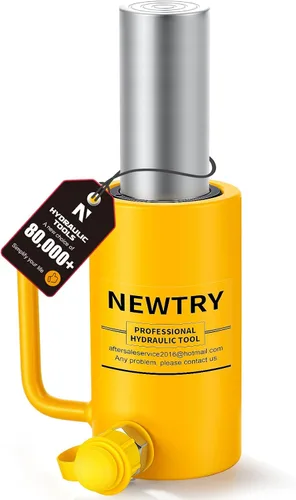 Vista 9 de NEWTRY Cilindro Hidráulico de 10 Toneladas Jack Largo de 4" de Carrera Porta Power Ram Jack Cilindro de Elevación Se Retrae Automáticamente