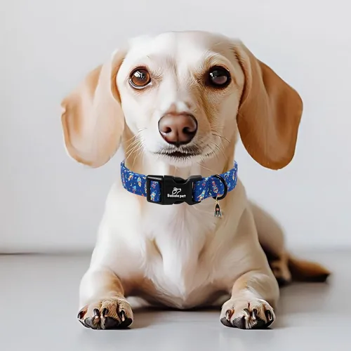 Vista 95 de Collar para perros del 4 de julio, collares patrióticos azules para cachorros y perros pequeños, ligero y ajustable 1776 collares para cachorros
