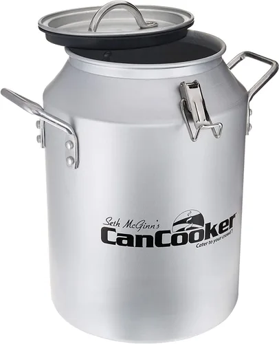 Vista 2 de CanCooker Utensilios de cocina de camping Cocina de vapor de 4 galones, estante de cocina, condimento de sal de ajo y mantequilla y libro de Kit